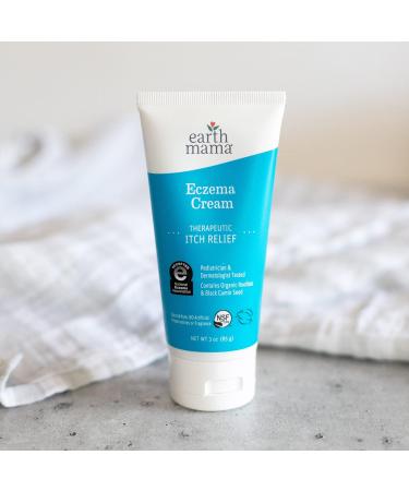 Earth Mama Eczema Cream | Therapeutic Itch Relief Moisturizer for Rashes, Bug Bites & Poison Ivy | Steroid-Free Skincare 3-oz Tube - Buy Online on GoSupps.com