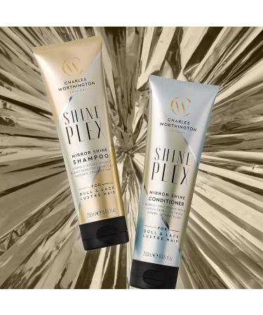 Charles Worthington ShinePlex Mirror Shine Nourishing Shampoo for Frizzy Hair 250ml - Buy Online on GoSupps.com