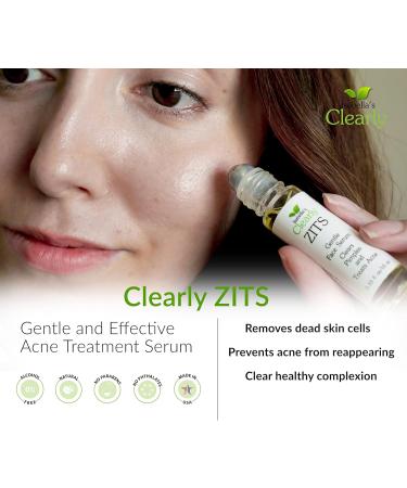 Clearly ZITS Natural Acne Spot Treatment for Face | Dries and Conceals | Fast Results with Tea Tree and Aloe Vera | Mild Moderate Hormonal Teen Severe Cystic Acne | Made in USA - Buy Online on GoSupps.com