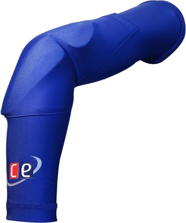 CE Cricket Arm Guard | Elbow Protection Compression Sleeves | Padded Forearm Guards | Adjustable Unisex | Royal Blue - Buy Online on GoSupps.com