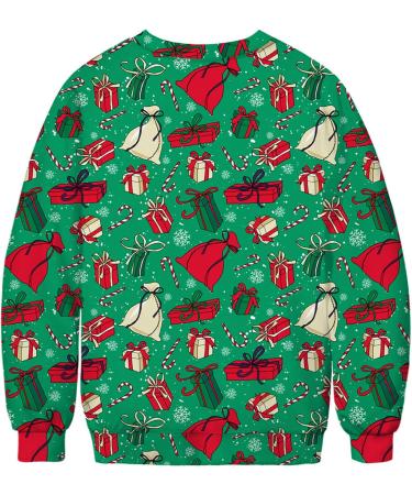 Funny Christmas Sweater Jumper | Unisex 3D Printed Santa Sweatshirt (S-3XL) - Shop Now! - Buy Online on GoSupps.com