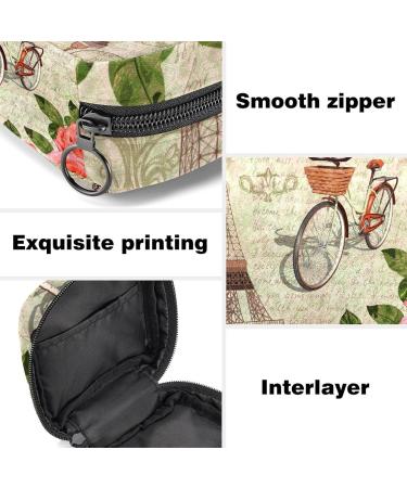 Stylish Pink Eiffel Tower Bandage Storage Bag for Menstrual Cups & Pads - Perfect for Teen Girls & Women - Buy Online on GoSupps.com