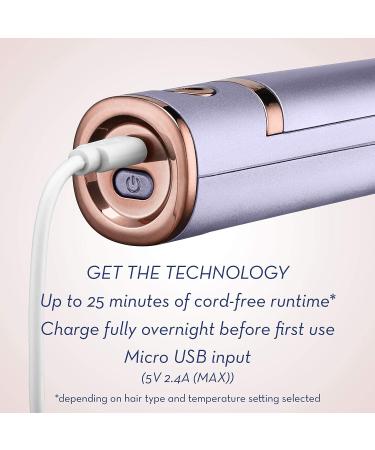 Conair Unbound Cordless Titanium 1-inch Curling Iron - Rechargeable, Standard Size for Curls and Waves - Buy Online on GoSupps.com