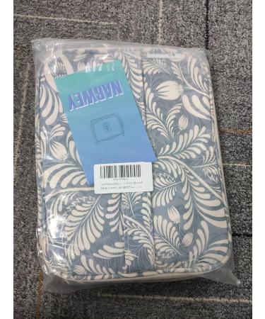 Travel Cosmetic Bag - Large Makeup Organizer for Women & Girls | Blue Leaf Design - Buy Online on GoSupps.com