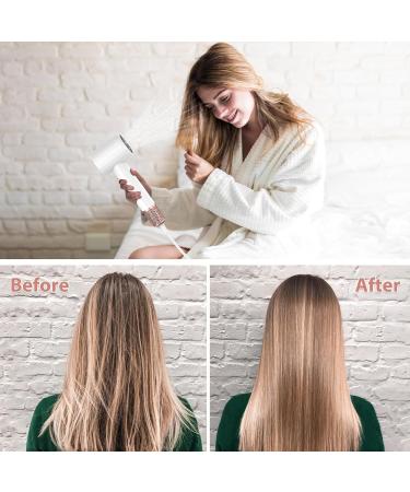 High Speed Ionic Hair Dryer with Diffuser - 1500W Professional Blow Dryer for Fast Drying | 110 000 RPM Brushless Motor | 4 Temps & 2 Speeds | Ideal for Home & Travel (White - Buy Online on GoSupps.com