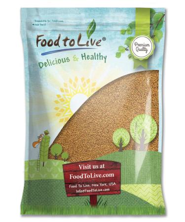 Fenugreek Seeds, 10 Pounds  Non-GMO Verified, Whole, Raw, Sproutable, Vegan, Kosher, Bulk Methi, Good Source of Dietary Fiber, Protein, Iron, Copper, Magnesium, and Vitamin B-6, Great for Pickling, Vegetable Dishes, and Spice Mixes. Trigonella Foenum-Grae