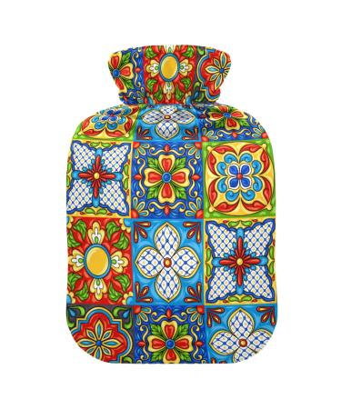 Mexican Talavera heat bottle made of ceramic with reference heat bottles for pain relief hot water bottle water bag heating pocket for neck and shoulder pain 1 l