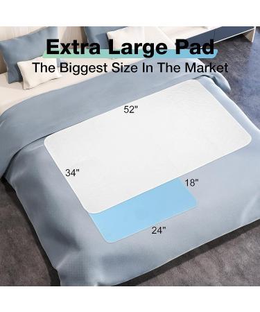 SOLOSHINE Washable Incontinence Bed Pad  34x52 Inch (1 Pack) Reusable Bed Underpad  Waterproof Bed Pad & Pee Pad  Perfect for Kids  Adults  The Elderly and Pets SE-002 34x52 Inch - Buy Online on GoSupps.com
