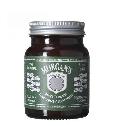 Morgan S MATT Pomade Low Shine/Firm HOLD 100G Black 100 g (Pack of 1) Unscented 100 g (Pack of 1) - Buy Online on GoSupps.com