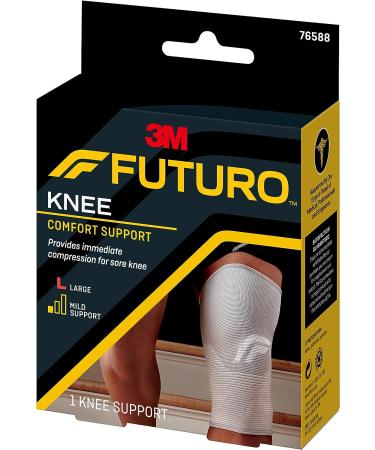 FUTURO Comfort Lift Knee Support - Gray, Large | Premium Knee Brace - Buy Online on GoSupps.com