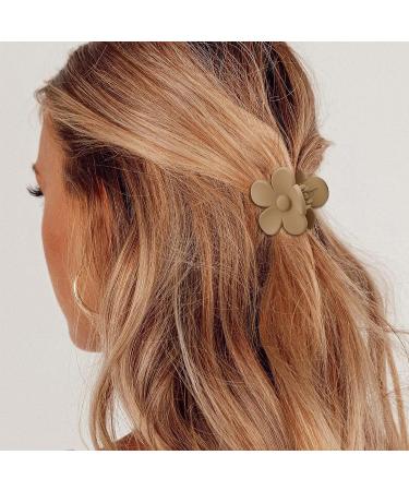 Hapdoo 16 PCS Flower Small Hair Clips - Matte Daisy Clips for Women & Girls | Non-Slip Strong Hold Mini Hair Accessories - Buy Online on GoSupps.com