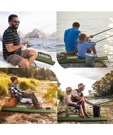 Lixada 55 Inch Portable Folding Fishing Rod Bag - Army Green | Protective Cover Case for Fishing Poles | Tackle Storage Solution - Buy Online on GoSupps.com