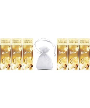 Lenor Laundry Perfume in-Wash Scent Booster Beads 176gr Gold Orchid Scent 6Pk + Our Gift for You: Organza Bag Size: 9 x 7 x 0.1 cm