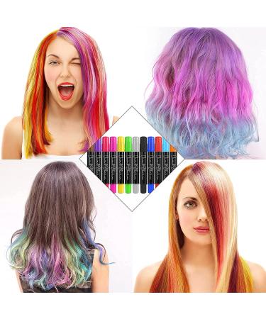 Jim&Gloria Dustless Hair Chalk: Temporary Color Dye for Teens - Halloween & Birthday Gift Ideas for 12-14 Year Old Girls - Buy Online on GoSupps.com