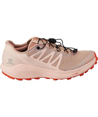 Salomon Women's Sense Ride 4 Trail Running Shoes - Sirocco/Peachy Keen/Red Orange - Size 9 - Buy Online on GoSupps.com