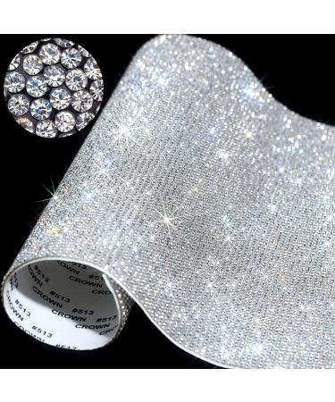 12000 Pieces Bling Bling Rhinestone Sheet Rhinestones Sticker DIY Car Decoration Sticker Self Adhesive Glitter Rhinestones Crystal Gem Stickers for Car Decoration  9.4 x 7.9 Inch (Clear) White - Buy Online on GoSupps.com