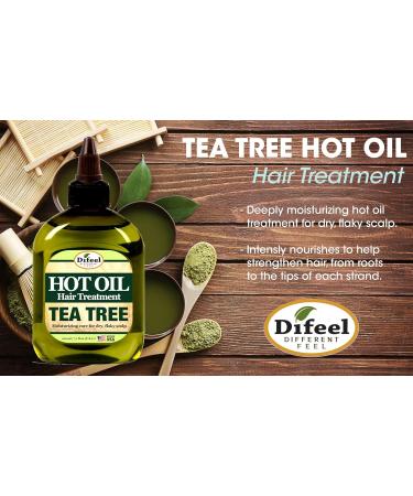 Difeel Tea Tree Hot Oil Treatment 7.1 oz - Nourishing Hair Care for Healthy Scalp & Hair | International Shipping Available - Buy Online on GoSupps.com