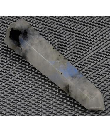 Rainbow Moonstone Crystal Tower 2-3 Inch - Natural Healing Point Obelisk for Reiki Grid, 1 Pc - Buy Online on GoSupps.com