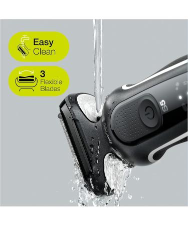 Braun Series 5 Electric Shaver with Beard Trimmer & Body Groomer | Wet & Dry, 100% Waterproof, UK 2-Pin Plug | White Razor - Best Buy - Buy Online on GoSupps.com