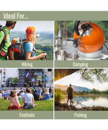 Buy Milestone Camping Whistling Kettle - Stainless Steel Teapot for Indoor & Outdoor Use - Perfect for Camping Hiking & Picnics - Fast International Shipping - Buy Online on GoSupps.com