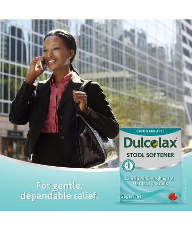Dulcolax Gentle Relief Stool Softener Laxative 100mg Liquid Gel Tablets - 100 Count - Buy Online on GoSupps.com