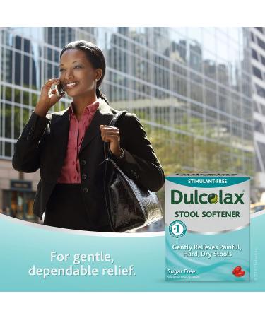 Dulcolax Stool Softener Laxative Liquid Gel Capsules (50ct) Gentle Relief Docusate Sodium 100mg (Pack of 2) 50 Count (Pack of 2) - Buy Online on GoSupps.com