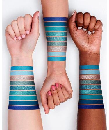MAKI YIKA Blue Eyeshadow Palette - 9 Color Matte Shimmer Eye Makeup for Mothers Day - Buy Online on GoSupps.com