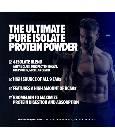 Buy QUATTRO Magnum Nutraceuticals Vanilla Soft Serve Ice Cream 2lb | Supports Muscle Growth & Recovery | International Shipping Available - Buy Online on GoSupps.com