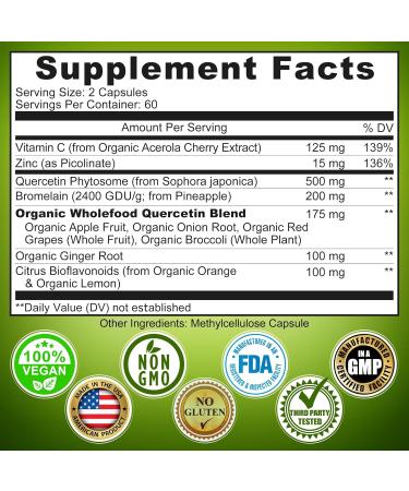 Liposomal Vitamin C 1100mg Liquid Gel Capsules - Bundle up with - Liposomal Glutathione 500mg Supplement Master Antioxidant & Detoxifier & Quercetin with Bromelain Vitamin C and Zinc - Buy Online on GoSupps.com