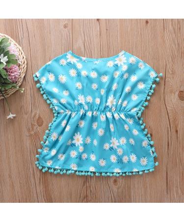 Douhoow Baby Girls Blue Swim Cover-Up Poncho | 6-12 Months - Buy Online on GoSupps.com