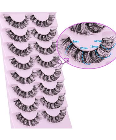 Ruairie Curl Lash Clusters - Natural Look Fluffy Wispy Extension 9-14MM - DIY Individual Eyelash Extensions - 8 Pairs - Buy Online on GoSupps.com