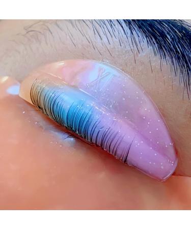 Lash Lift Shields C Curl Eyelash Lifting Shield Natural Curl Lami Lamination Roller Soft Silicone Perm Rod Gel Lash Perming Pad Set For Lash Lift and Tint Lash (Galaxy Shields-9 Size)