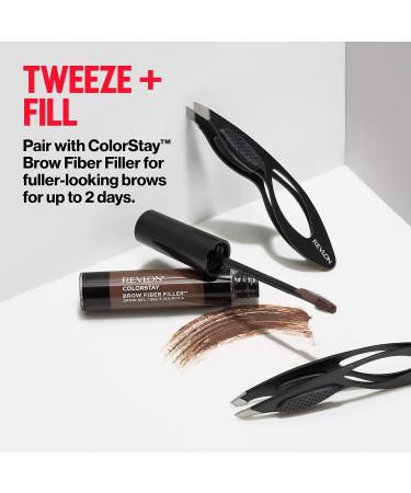 Revlon Comfort and Control Tweezer - Easy-to-Use Eyebrow Tool | Wide Grip | 1 count - Buy Online on GoSupps.com