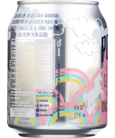 Polar Beverages Unicorn Kisses Seltzer 8oz 6 Pack - Refreshing Sparkling Water - Buy Online on GoSupps.com