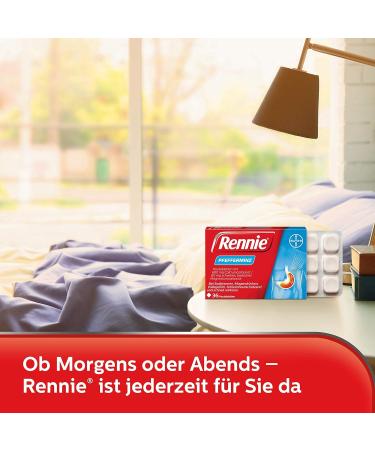 Rennie Peppermint Chewable Tablets - Relieve Heartburn & Acid Discomfort - 36 Pieces (International Shipping) - Buy Online on GoSupps.com