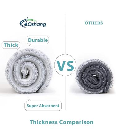 Oshang Flat Squeeze Mop and Bucket - Hand-Free Wringing - 4 Washable Microfiber Pads - for Hardwood, Laminate, Tile Floors - Buy Online on GoSupps.com
