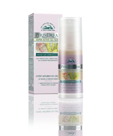 Super Active Gel Scrub for Deep Cleans Pores with Mursala Tea Bulgarian Rose Wild Yam and Tea Tree Oil for Combination and Oily Skin