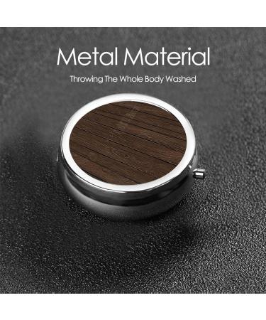Board Printed Mini Round Pill Box - 3 Compartment Travel Organizer for Medicine | Portable Pill Case for Pocket Home & Office Use - Buy Online on GoSupps.com