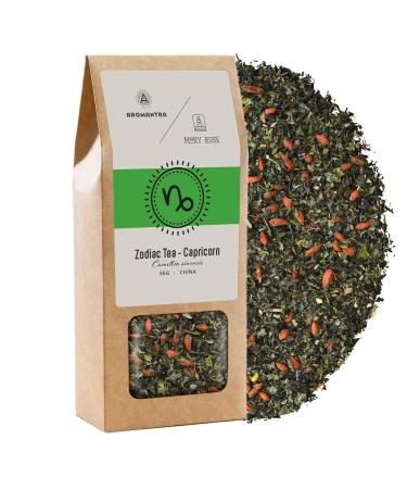 Aromantra x Mary Rose Th du Zodiaque pour Capricorne 50g M lange de Th Noir Yunnan Goji Citron Menthe & Plantes