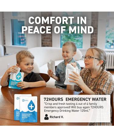 Made in USA Emergency Water Rations Packets - 12-Pack Survival Water Pouch by 72 HRS - Buy Online on GoSupps.com