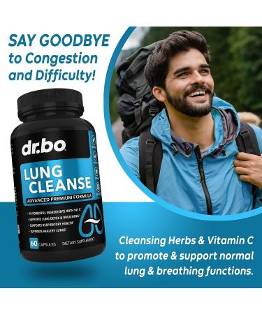 Dr. BO Lung Support & Colon Cleanse - Herbal Formula for Respiratory Health & Bowel Movements - Buy Online on GoSupps.com