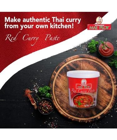 Mae Ploy Red Curry Paste 400g - Buy Online on GoSupps.com