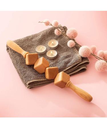 Mr. Woodware Professional Anti-Cellulite Massage Roller - 39 cm Wooden Cubes for Lymphatic Drainage & Soft Tissue Therapy - Recommended by Experts - Buy Online on GoSupps.com