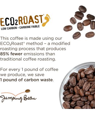 Jumping Bean Lighthouse Roast Fairtrade Organic Whole Bean Coffee ECO2Roast Premium Coffee Non-GMO Light Roast 454g Light Roast 454 g (Pack of 1) - Buy Online on GoSupps.com