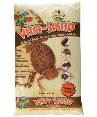 Zoo Med Vita Sand, 10 Pounds, Gold 10 Pound (Pack of 1)