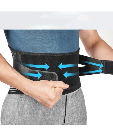 MIOTEQ Stutterhese - Medical Quality Lower Back Support | Sports Injury Prevention & Pain Relief for Sciatica Herniated Disc Hernia & Spinal Stenosis | XL/X-Large Black - Buy Online on GoSupps.com