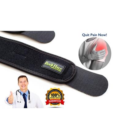 BODY HELP Shoulder Brace Support with Hot Cold Packs for Pain Relief - Left/Right Fit - Unisex Sizing - Buy Online on GoSupps.com