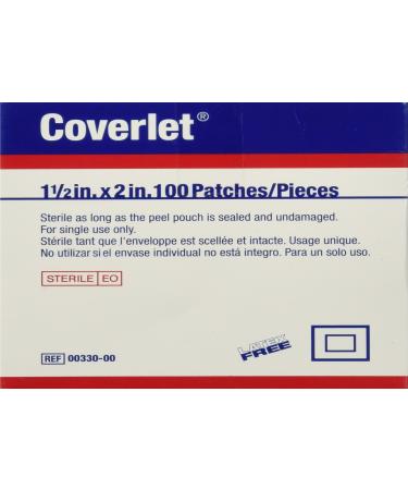 Coverlet Fabric Shapes Patch 1-1/2 x 2 (Box of 100) - Buy Online on GoSupps.com