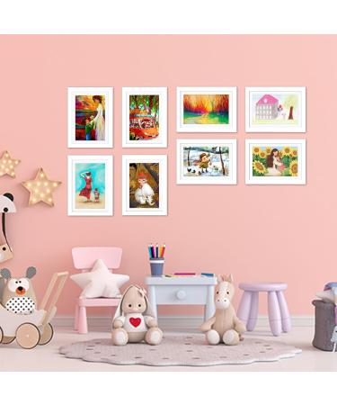 Veelot A4 Picture Frame Set for Children's Art - Interchangeable Front-Opening Design for Easy Display | Perfect for Handicrafts & School Projects - Buy Online on GoSupps.com