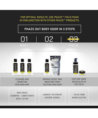 PhaZe 3 Field Foam - Ultimate Deer Hunter's Scent Elimination & Control - Buy Online on GoSupps.com